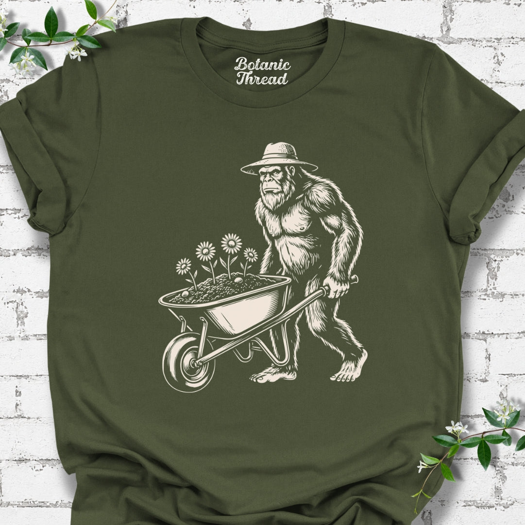 Bigfoot With Wheelbarrow Lightweight Tee