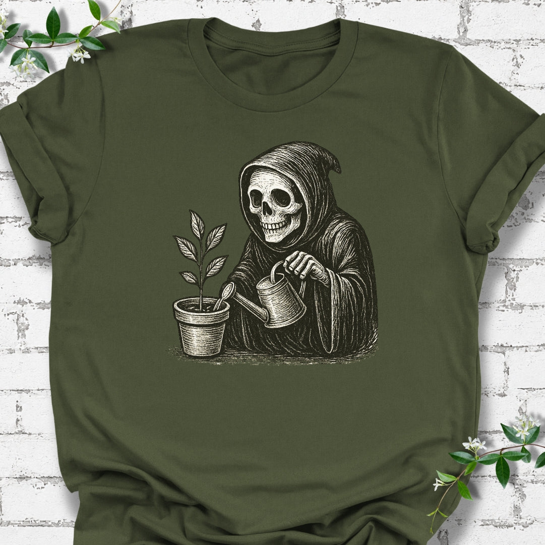 Grim Reaper Plant Lover Lightweight Tee