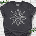 Garden Tool Mandala T-Shirt