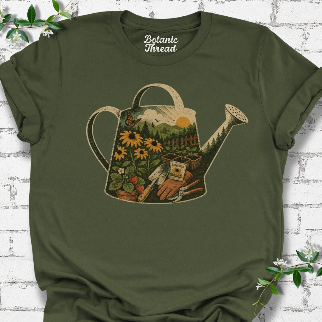 Watering Can Art Lightweight Tee