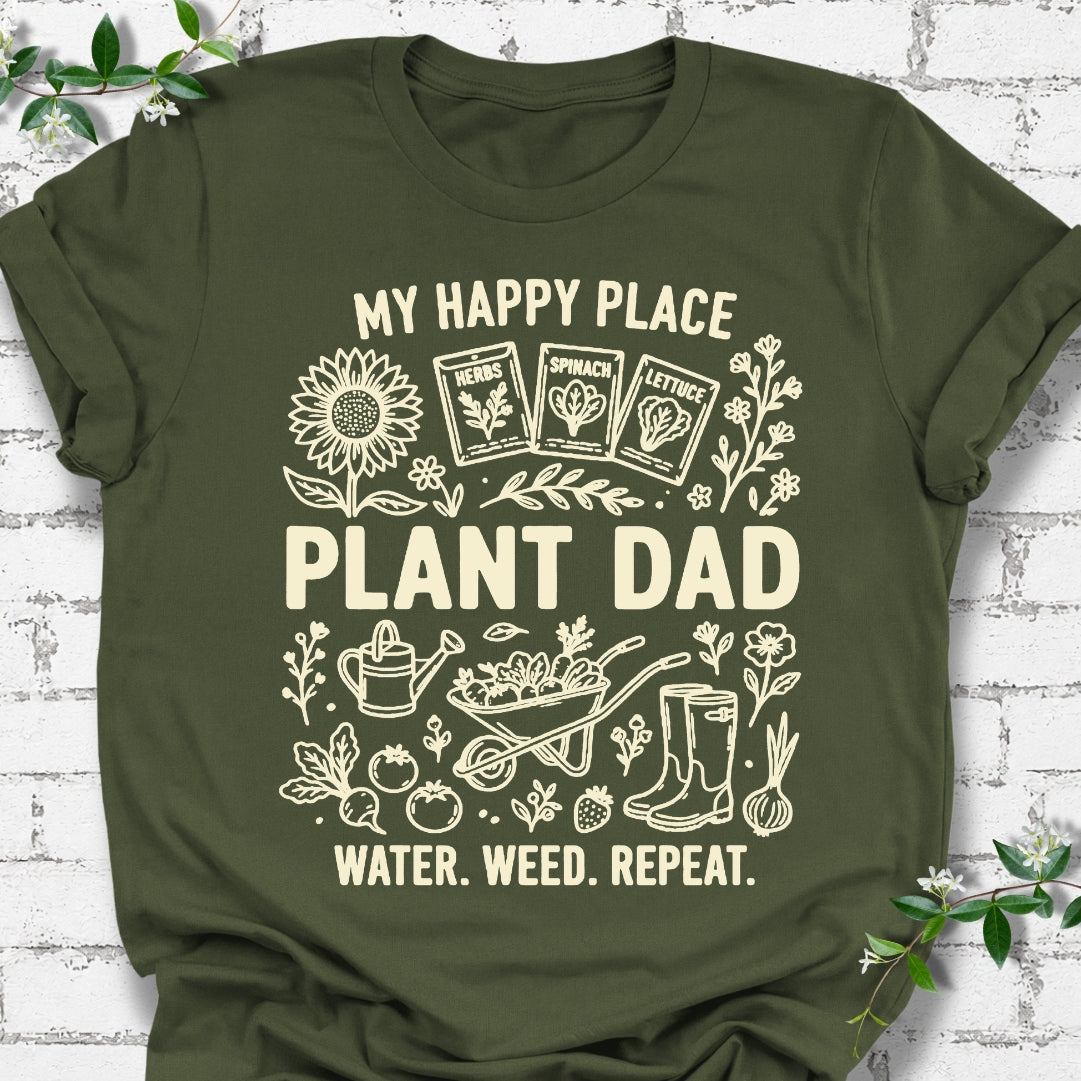 Plant Dad My Happy Place Lightweight Tee