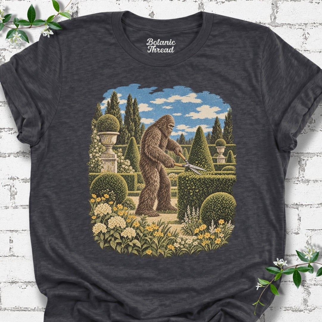 Bigfoot Trimming Shrubs T-Shirt