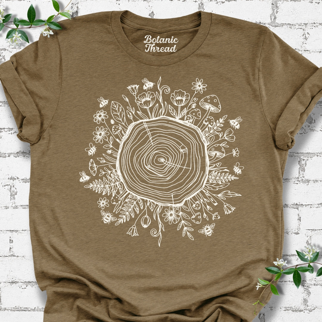 Garden Growth Rings Lightweight Tee
