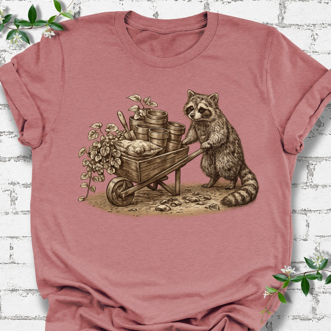 Raccoon Gardener Lightweight Tee