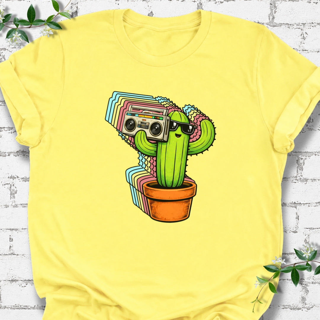 Cactus With Boom Box Lightweight Tee
