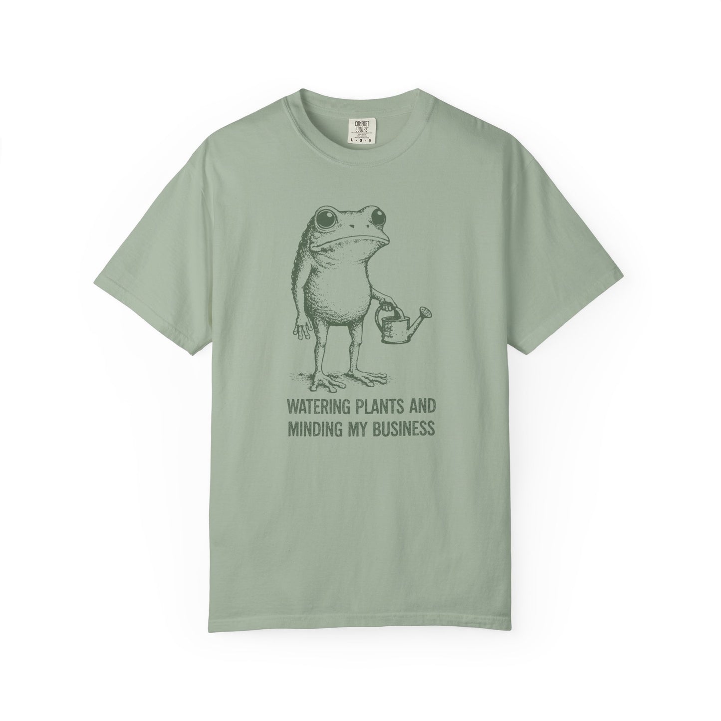 Watering Plants And Minding My Business Comfort Colors® Heavyweight T-shirt