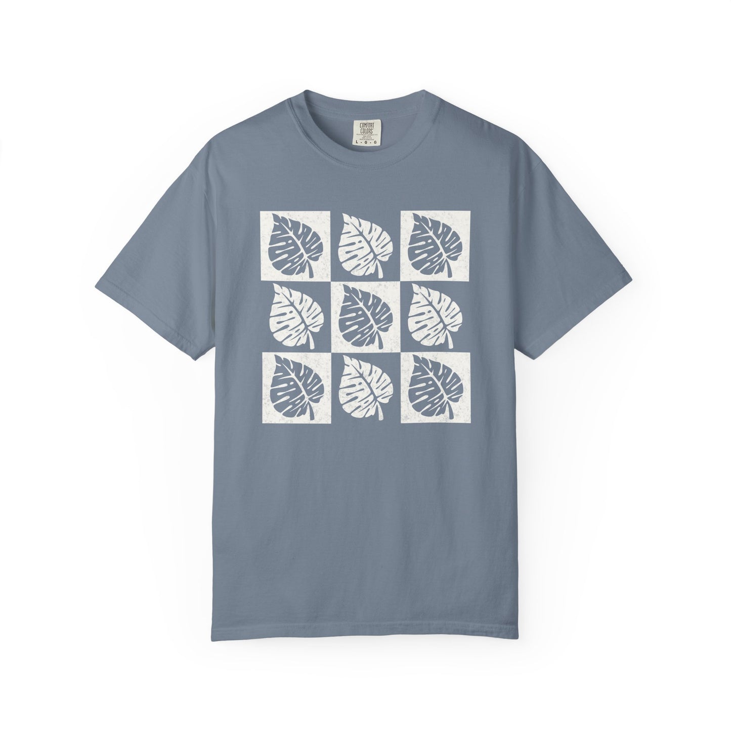 Monstera Checkerboard Comfort Colors® Heavyweight T-shirt