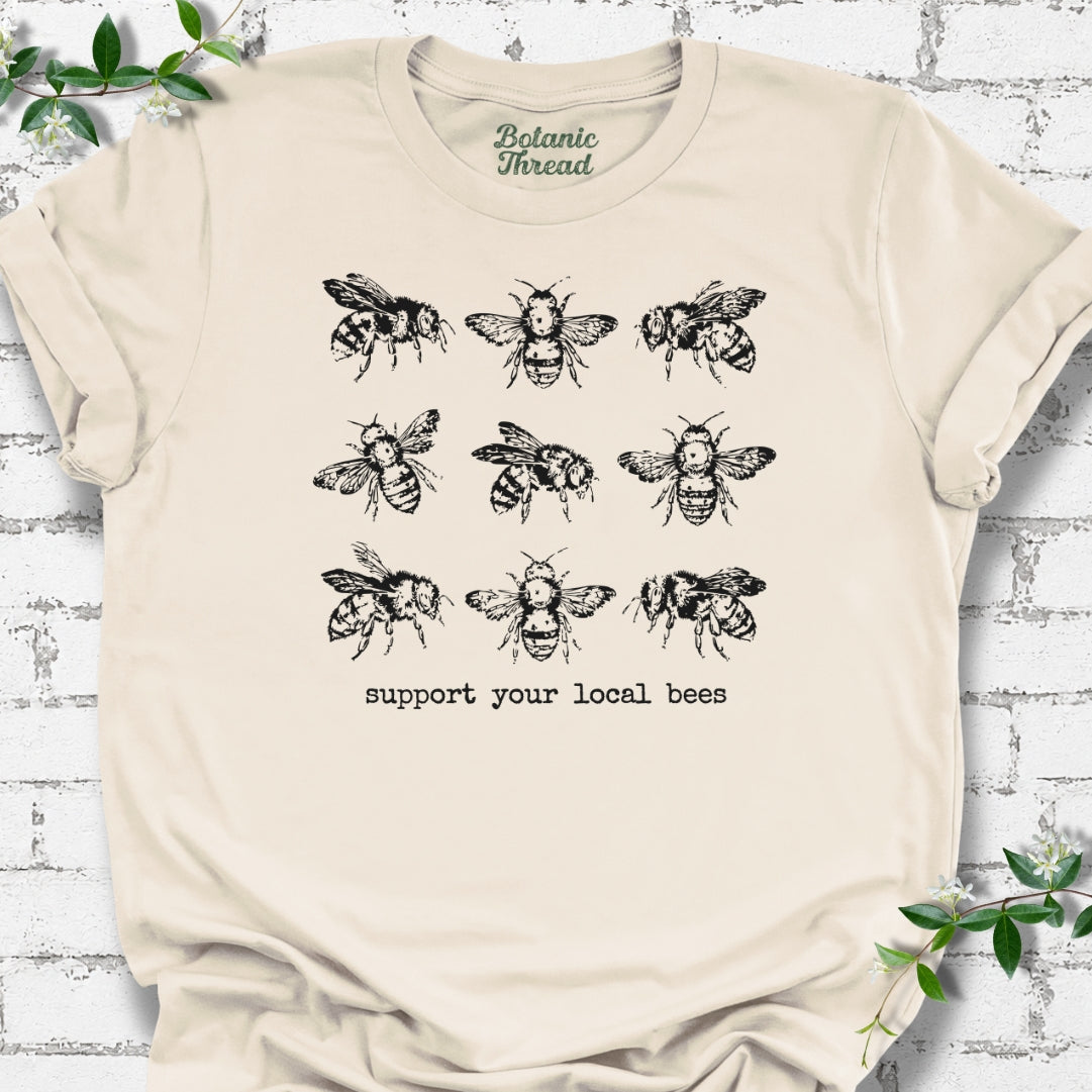 Support Your Local Bees Lightweight Tee