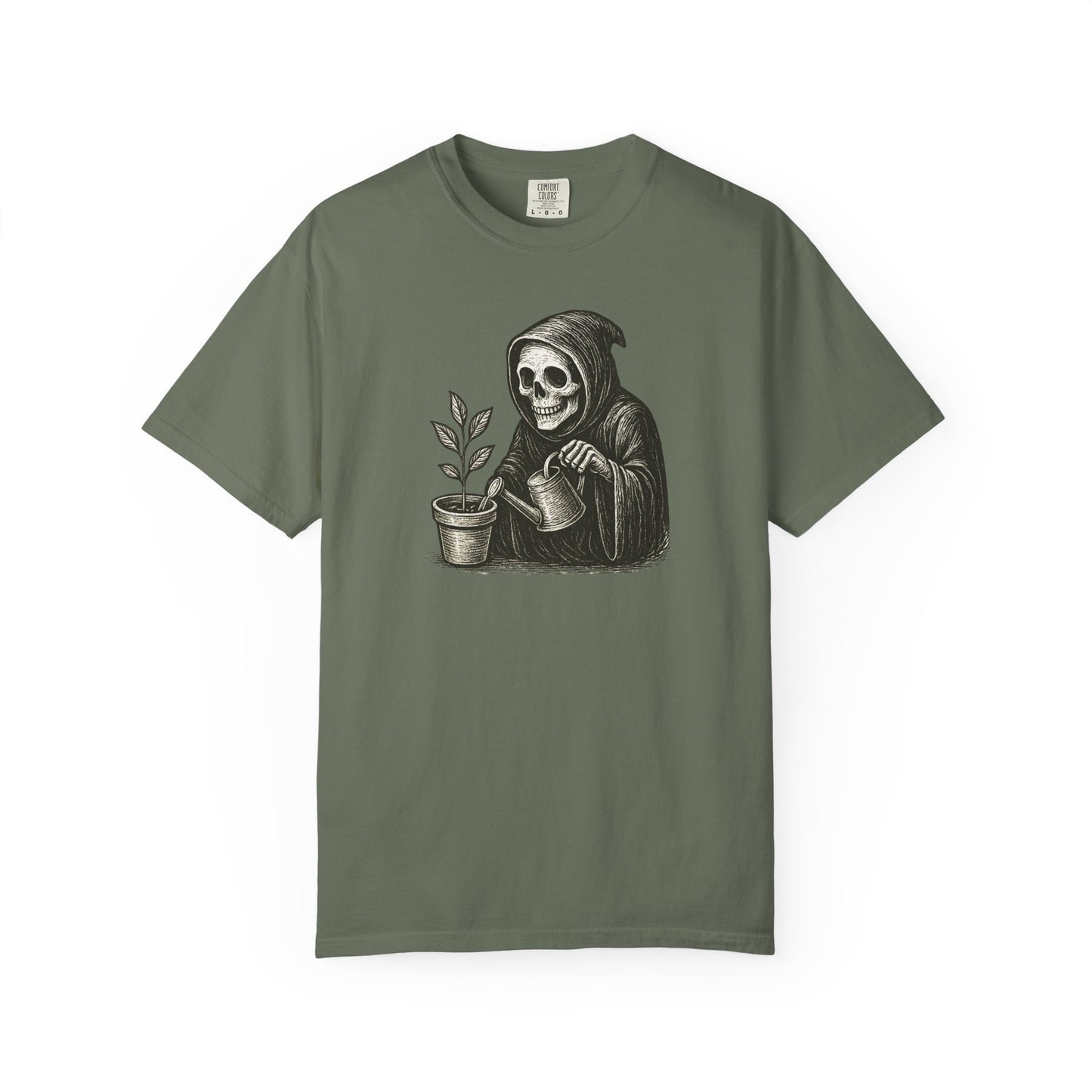 Grim Reaper Plant Lover Comfort Colors® Heavyweight T-shirt