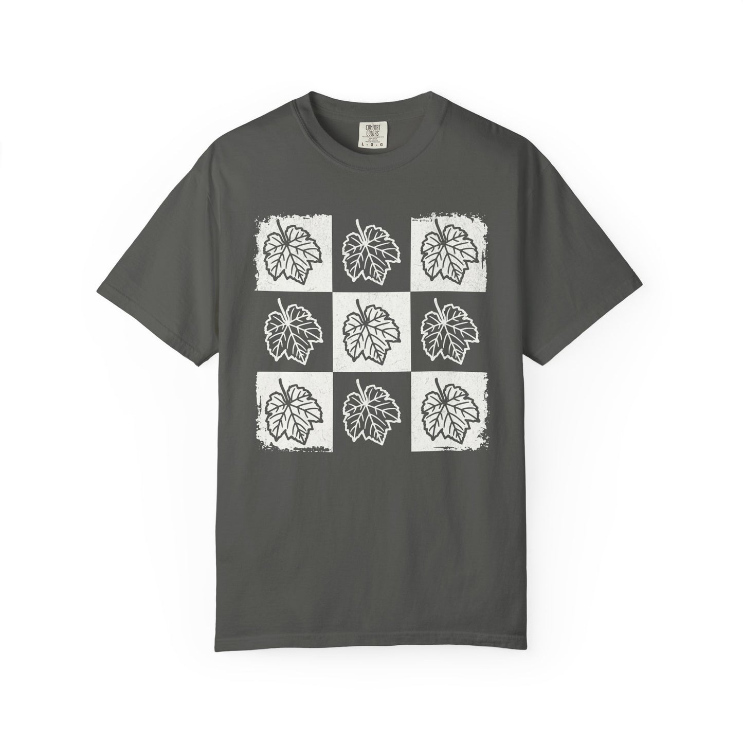 Grape Leaf Checkerboard Comfort Colors® Heavyweight T-shirt