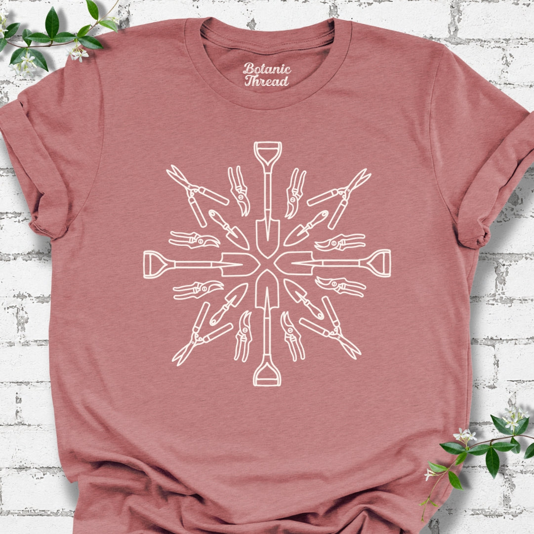 Garden Tool Mandala T-Shirt