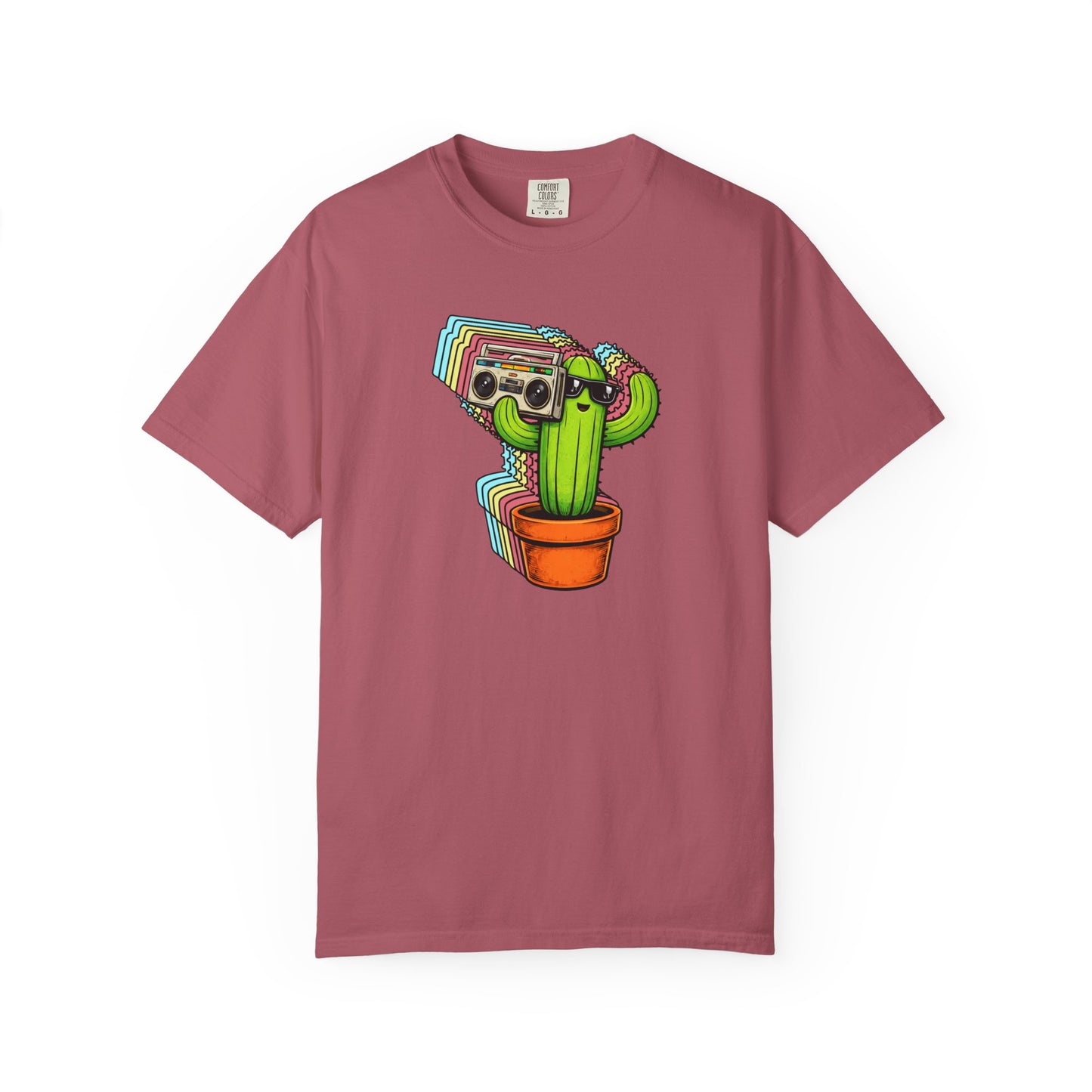 Cactus With Boom Box Comfort Colors® Heavyweight T-shirt