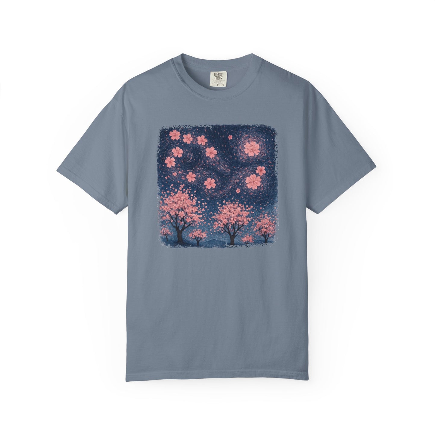 Cherry Blossoms Starry Night Comfort Colors® Heavyweight T-shirt