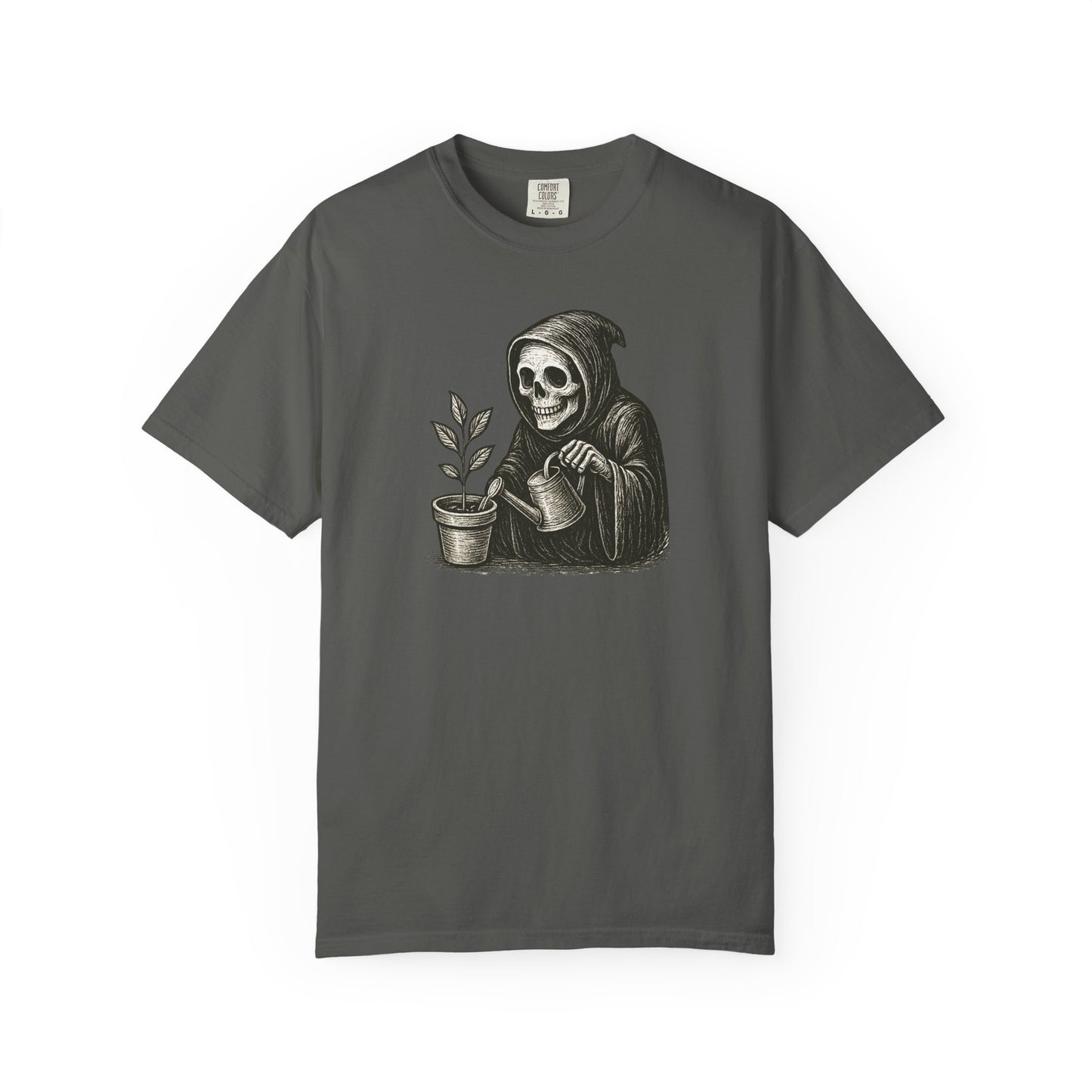 Grim Reaper Plant Lover Comfort Colors® Heavyweight T-shirt