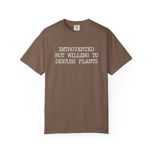 Introverted But Willing To Discuss Plants Comfort Colors® Heavyweight T-shirt