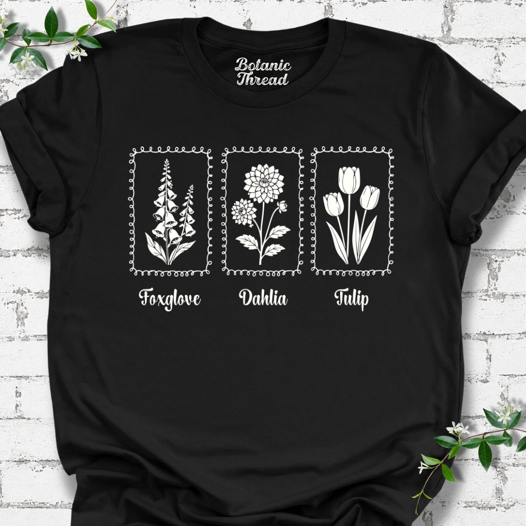 Foxglove, Dahlia, Tulip, Subtle FDT Lightweight Tee